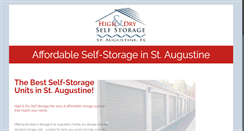 Desktop Screenshot of highanddryselfstorage.com